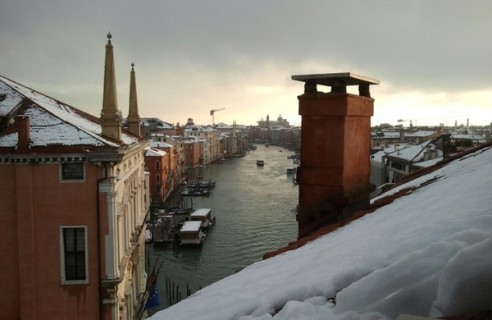 Mai stati sui tetti di Venezia con la neve?