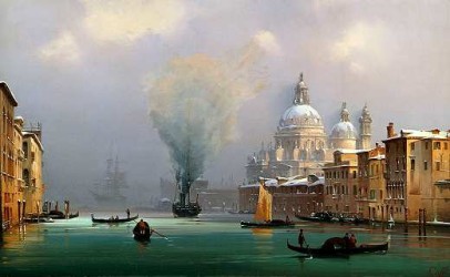 L'arrivo del primo vapore a Venezia