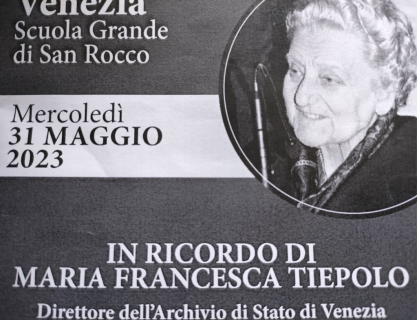 In ricordo di Maria Francesca Tiepolo