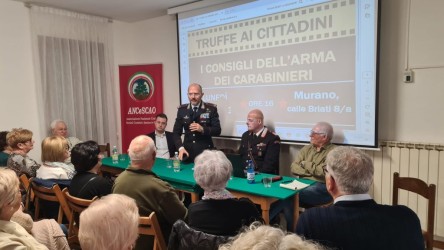 Al Circolo Culturale Muranese "I consigli dell'Arma per evitare le truffe ai cittadini"
